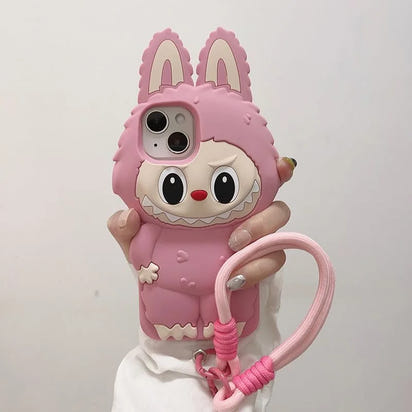 可愛いカートーン 立体刺繍シリコンケース™