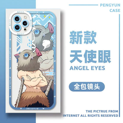 可愛いカップル用鬼滅の刃スマホケースTM