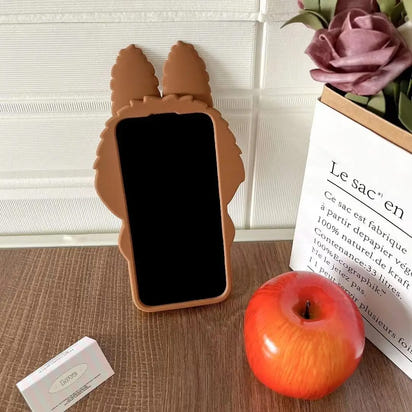 可愛いカートーン 立体刺繍シリコンケース™