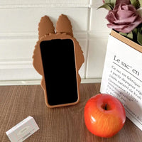 可愛いカートーン 立体刺繍シリコンケース™