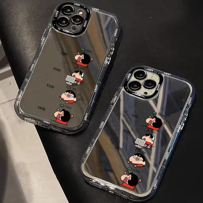 シンプルクレヨンしんちゃんミラーケースTM