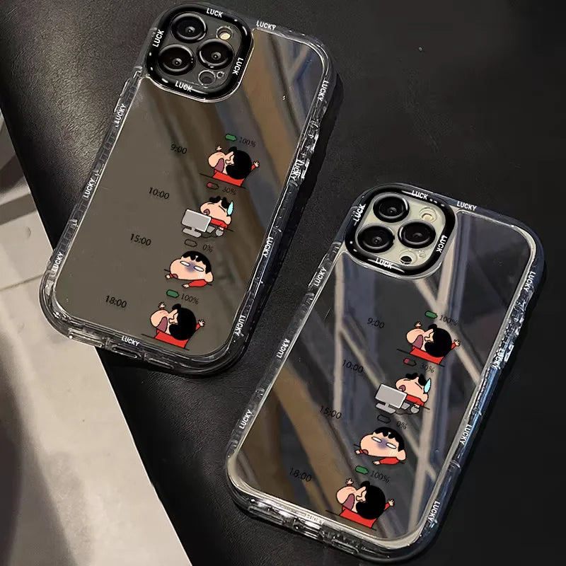 シンプルクレヨンしんちゃんミラーケースTM