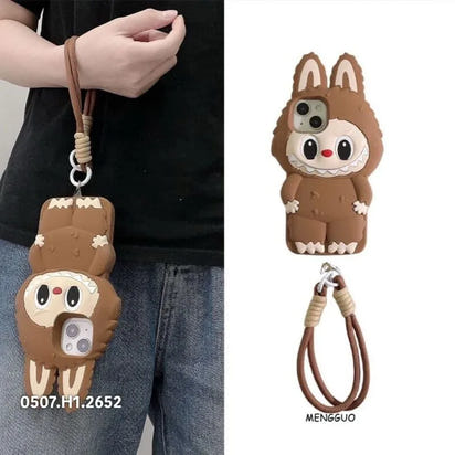 可愛いカートーン 立体刺繍シリコンケース™