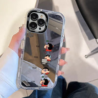 シンプルクレヨンしんちゃんミラーケースTM