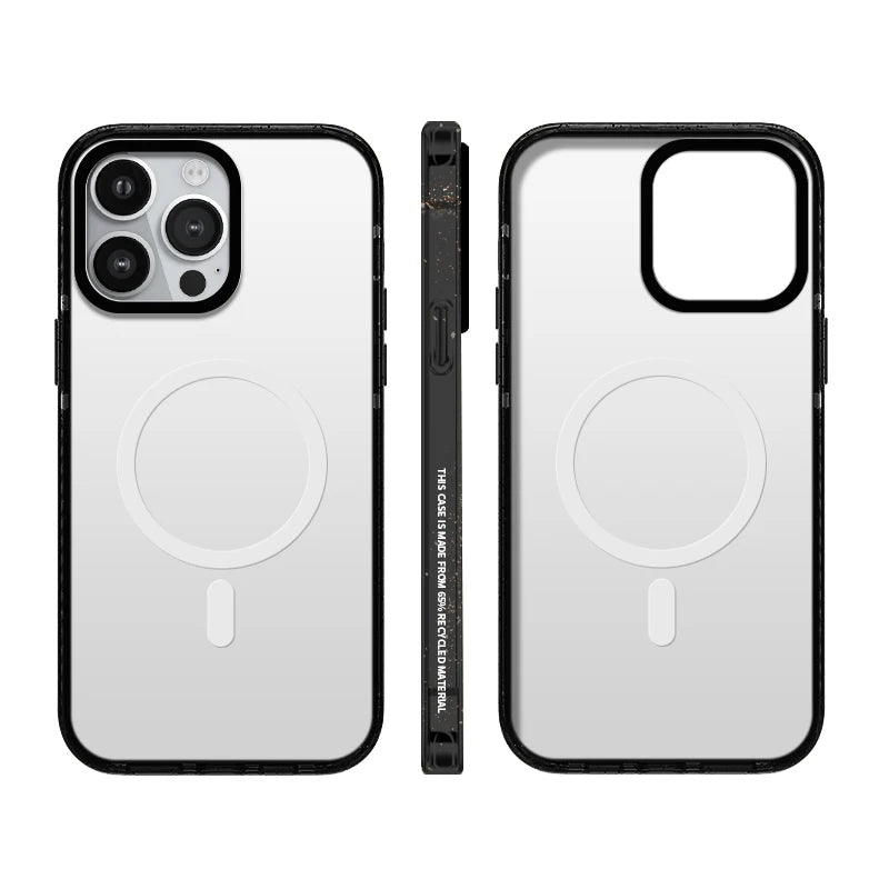 オレンジピンクブラックホワイト マグセーフクリアフォンケース™