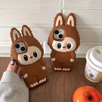 可愛いカートーン 立体刺繍シリコンケース™