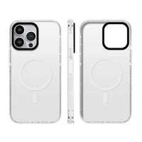 オレンジピンクブラックホワイト マグセーフクリアフォンケース™